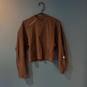 Black Long Sleeve lululemon with Zipper Detail